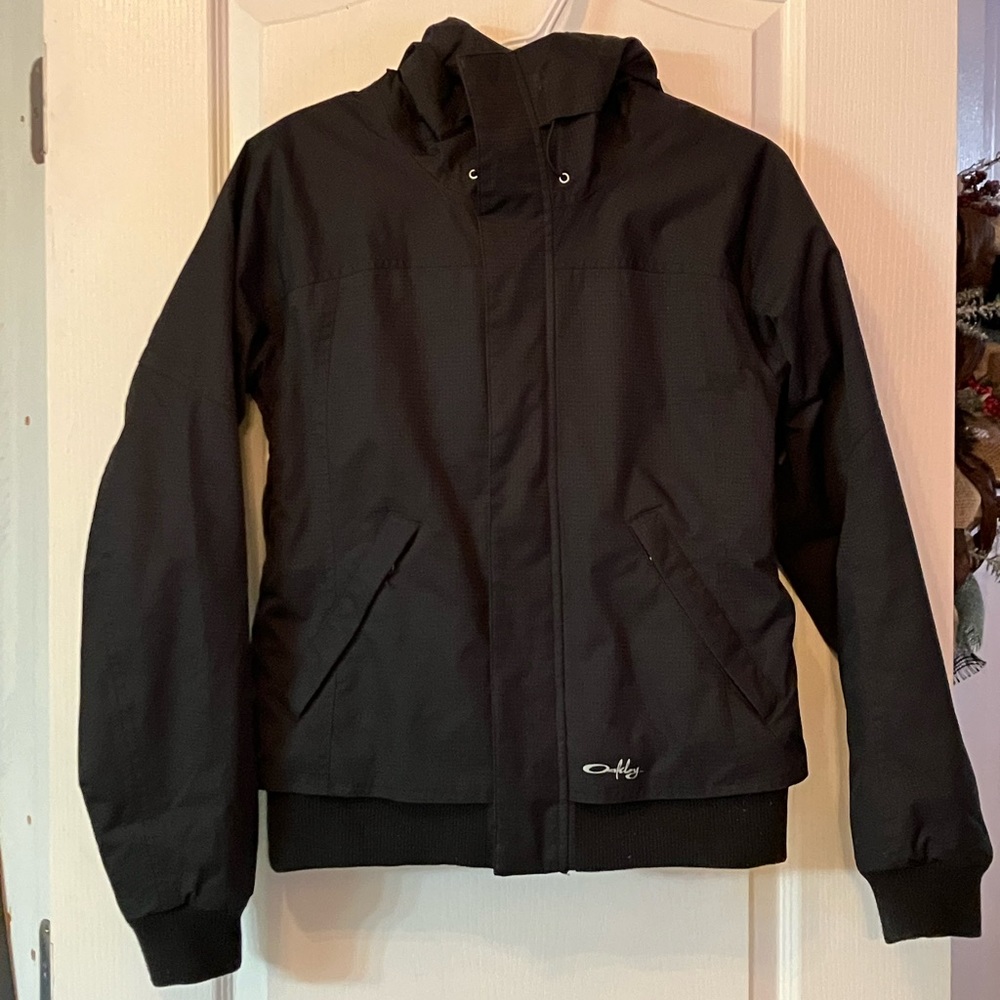 Oakley Black Ski & Snow Jacket with Hood